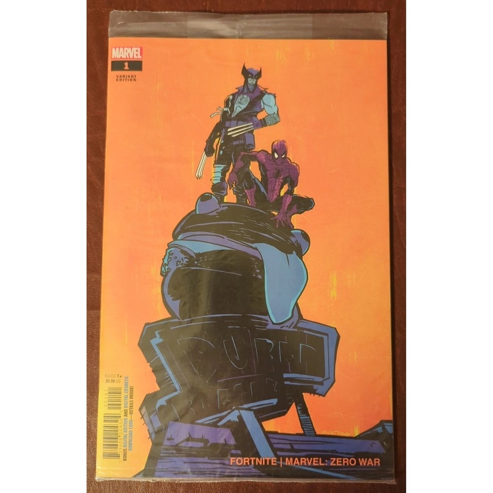 Fortnite Marvel Zero War #1 Mustard Variant Sealed Wolverine Spider-Man NM